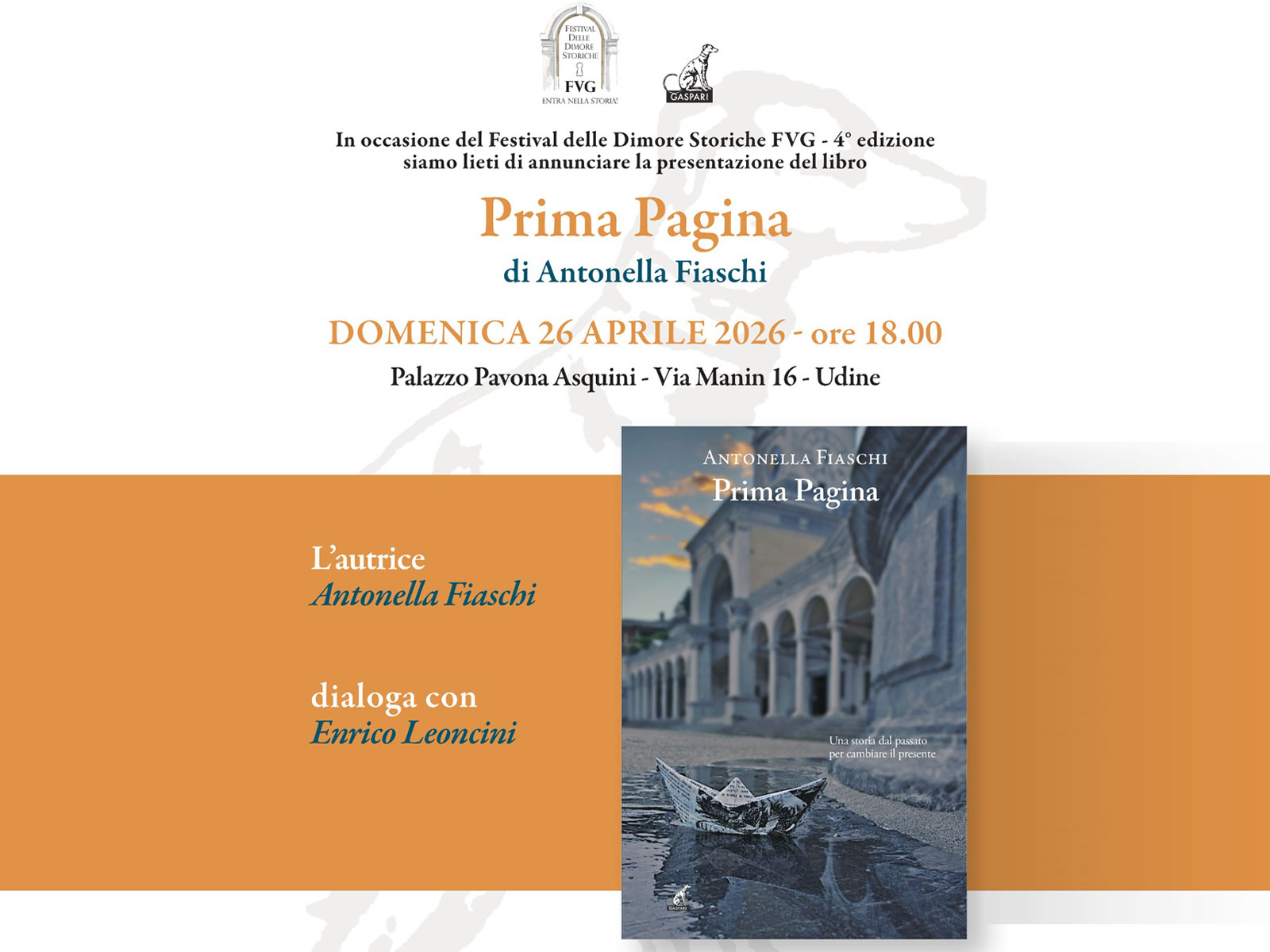 Presentazione del libro “Prima pagina”